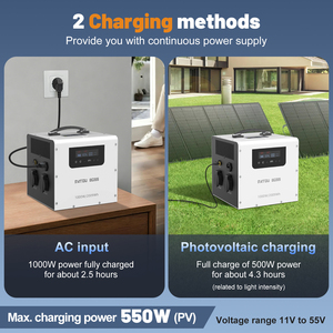 DATOU Portable Power Station Battery 1000W 2000Wh Lightweight <b>Solar</b> <b>Generator</b> Power Storage Emergency Power Supply JC 1020 <b>Solar</b> - Product Image 3