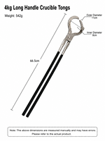 Pinces de 2kg/4kg/5kg/6kg/8kg pour manipuler les creusets de fusion, pinces en acier inoxydable, outils de moulage de bijoux, pinces à creusets
