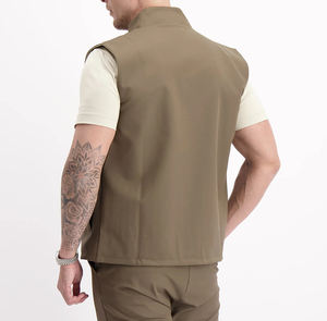 Chaleco cortavientos ligero de dos caras para hombre OEM al por mayor, chaleco sin mangas personalizado de lujo de alta calidad, calentador de cuerpo funcional - Product Image 5