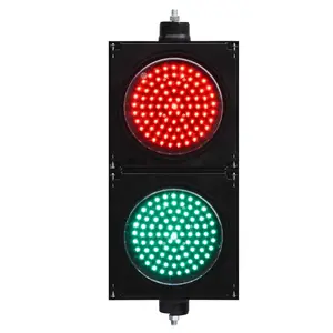 Fama giao thông tùy chỉnh ánh sáng giao thông 200mm semaforos màu đỏ màu xanh lá cây dẫn đèn giao thông cho hệ thống an toàn đường bộ trafficlight