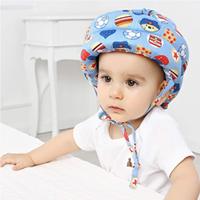 Casque de sécurité anti-collision en éponge de coton léger réglable pour chapeau de protection de couverture de couronne de bébé