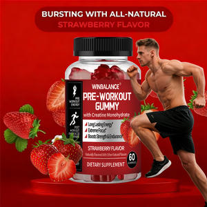 Permen Creatine Monohydrate Label Pribadi Bebas Gula Suplemen Energi Pra-Latihan Vegan untuk Pertumbuhan Otot Pria - Product Image 2