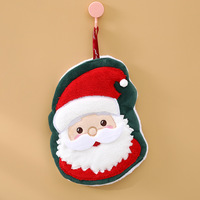 Serviettes à main personnalisables en polaire corail Uyeah, style suspendu, mignonnes, pour la maison, design arbre de Noël, jouets en peluche rembourrés, cadeaux pour enfants