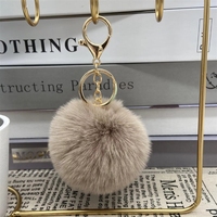 Pendentif porte-clés en fourrure de lapin Rex de 8 cm, forme 3D durable, pour vêtements, bagages, bijoux, accessoires DIY