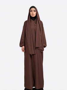 Robe à Capuche Unie Simple avec Poches Latérales <span class=keywords><strong>pour</strong></span> la Prière du Ramadan, Vente en Gros Usine 2026, Idéale <span class=keywords><strong>pour</strong></span> le Moyen-Orient, Convient à Dubaï et à la Turquie - Product Image 2