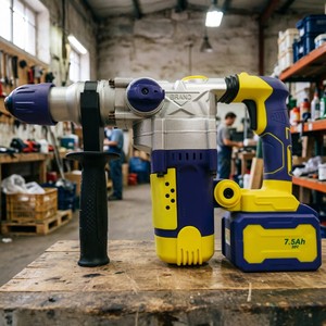 20V Brushless Cordless Hammer Drill 26mm 5Ah Lithium Battery Rechargeable Rotary Industrial Grade 800W <b>Power</b> <b>Tool</b> HH-CZ001 20V B - Product Image 2