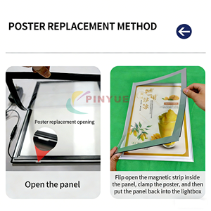 Marco <span class=keywords><strong>de</strong></span> Fotos LED Iluminado, Caja <span class=keywords><strong>de</strong></span> Luz Acrílica, Publicidad LED, Menú <span class=keywords><strong>de</strong></span> Restaurante, Caja <span class=keywords><strong>de</strong></span> Luz Rectangular <span class=keywords><strong>de</strong></span> Gran Tamaño para Montar en la Pared - Product Image 5