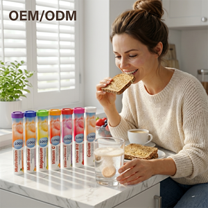 Tabletas Efervescentes Sin Azúcar OEM, Suplementos de Calcio, Hierro, Magnesio y Vitamina C, Mejoran la Memoria y <span class=keywords><strong>el</strong></span> <span class=keywords><strong>Sueño</strong></span>, 3.5g/4g*20 Unidades - Product Image 1