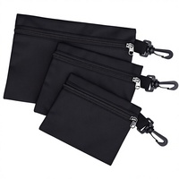 QCWN Lot de 3 petites trousses à outils zippées robustes en Oxford 600D imperméable, organisateur polyvalent pour outils et appareils électroniques