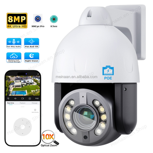 New Arrival 8MP 4k hai cách âm thanh 10x Zoom quang học ngoài trời không dây an ninh nhà PTZ PoE IP CCTV <span class=keywords><strong>Camera</strong></span> - Product Image 1