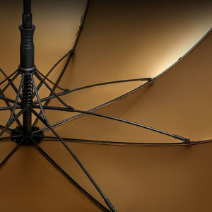 8ボーン木製ハンドル黒ゴム製傘ストレートポール傘カスタムロゴ在庫あり - Product Image 5