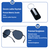 Ensemble cadeau pour homme d'affaires personnalisé, coffret cadeau exquis, ceinture en cuir noir, montre, lunettes de soleil, porte-clés, cadeau pour la fête des pères, anniversaire, cadeau pour le marié