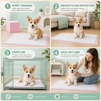 Alèses absorbantes respirantes et antidérapantes pour animaux de compagnie, vente en gros en vrac pour chiots et animaux domestiques, directement de l'usine
