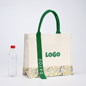 <span class=keywords><strong>Bolso</strong></span> Tote de <span class=keywords><strong>Lona</strong></span> Resistente Personalizado con Bordado y Estampado de Pintura al Óleo para Mujeres Elegantes para Ir de Compras - Product Image 2
