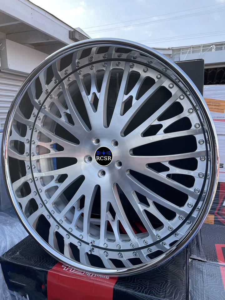 RCSR Custom Forged Deep Dish Wheels 22 24 26 Inch 2 Piece Rims 6x139.7 ...