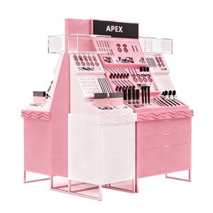 APEX Custom Cosmetic <strong>Display</strong> Retail Cabinet Led Makeup <strong>Display</strong> Racks Cosmetic Island <strong>Display</strong> <strong>Stand</strong> For Cosmetic Shops - Product Image 1