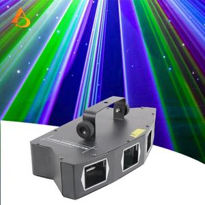 Iluminación Profesional para Escenarios, Luz Láser RGB de 4 Ojos a Todo Color, Luz Láser LED para Discotecas y DJ - Product Image 1