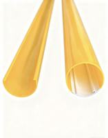 Tube en polycarbonate givré opale personnalisé en usine, diffuseur de lumière LED, abat-jour extrudé découpable