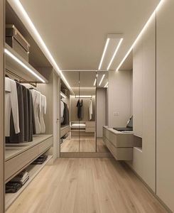 Fabricante bien hecho estilo americano de madera maciza armario abierto guardarropa serie - Product Image 6