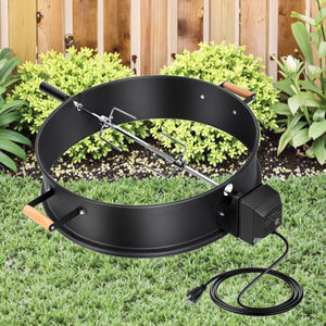 Kit de Rôtissoire Professionnel pour Gril Rond au Charbon de Bois en Acier Inoxydable avec Poignées - Product Image 6