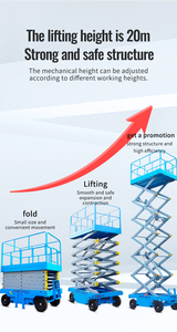 Elevador de tijera de rueda de tracción de remolque de 500Kg móvil eléctrico pequeño más vendido plataforma de trabajo aéreo elevador de tijera hidráulico - Product Image 6