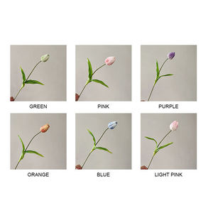 Fleur de tulipe artificielle de haute qualité, fleur décorative artificielle au toucher réaliste, bourgeon de tulipe en PU pour la décoration d'événements et de fêtes - Product Image 6
