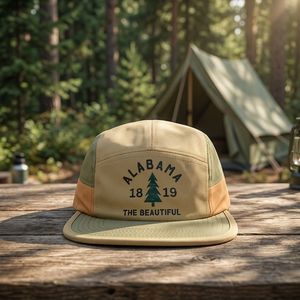 Casquette de camping 5 panneaux unisexe légère réglable séchage rapide respirante pour activités de plein air, chapeau décontracté imperméable pour adultes - Product Image 6