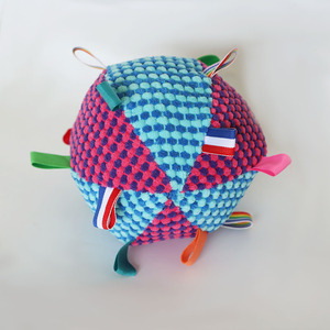 6 Inches Eco-Friendly Soft Stuffed Puppy Plush <b>Ball</b> Interactive <b>Dog</b> Squeaky <b>Ball</b> Toy with Tags for Indoor Use - Product Image 4