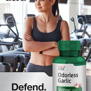 Gélules d'ail inodore à haute puissance 3600 mg 200 gélules Soutien du système immunitaire Complément alimentaire pour adultes - Product Image 5