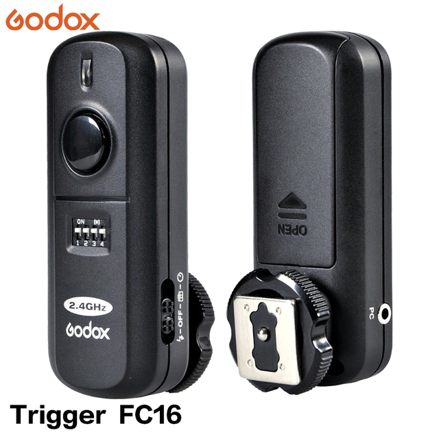 Fc-16 Fc16 Kit Channels Wireless Flash Transmitter + Receiver Set For Studio Flash
