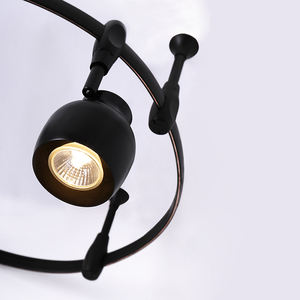 ไฟราง LED ติดผนังสีดำทำจากโลหะสีดำ GU10ติดรางแบบยืดหยุ่น - Product Image 3