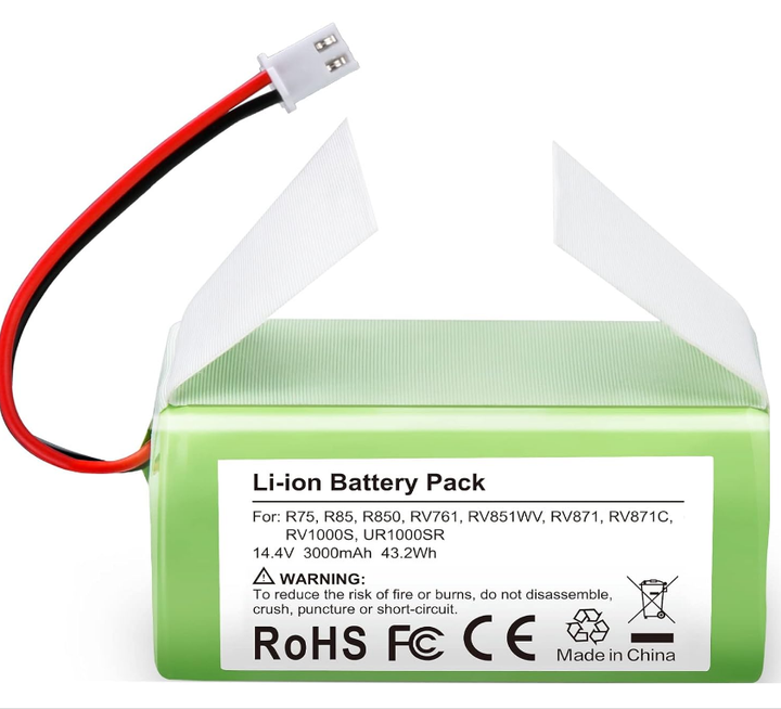 Robot Battery Rvbat950 2.6ah Shark RVBAT850 Battery for Ion Robot R75 & More