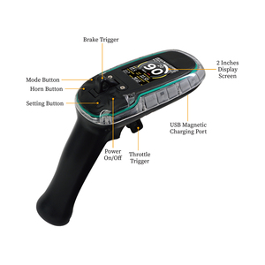 Télécommande Flipsky VX5 en fibre de carbone, étanche IP68, autonomie de 20 heures, écran 2,0 pouces, BDS/GPS/GLONASS pour Esk8/<span class=keywords><strong>Esurf</strong></span>/Efoil - Product Image 2