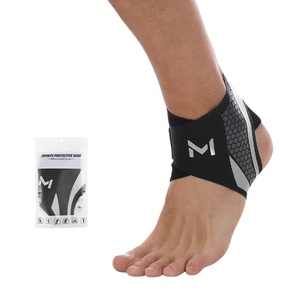Soporte de Tobillo de Nailon <span class=keywords><strong>con</strong></span> Logotipo Personalizado, Soporte de Tobillo Abierto <span class=keywords><strong>con</strong></span> Correas de Compresión para Fútbol y Running - Product Image 3