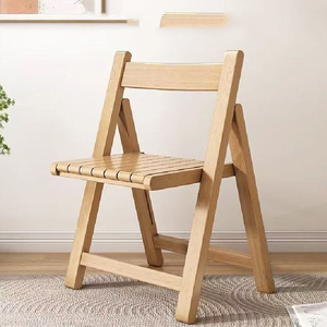 Solid Wood <strong>Padded</strong> <strong>Seat</strong> Wooden Folding <strong>Chair</strong> Space Saving Foldable Design Ergonomic Backrest <strong>for</strong> Home Dining Office Outdoor Use - Product Image 2
