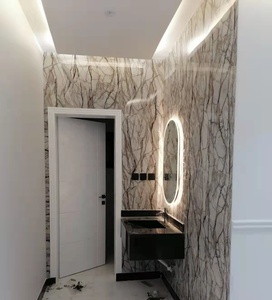 Hoja de mármol de <span class=keywords><strong>PVC</strong></span> en relieve 3D superficie Shandong Panel de pared de mármol de <span class=keywords><strong>PVC</strong></span> - Product Image 3