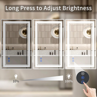 Espejo LED Moderno de Lujo con Diseño Inteligente, Inducción de Luz, Detección Bluetooth, Antivaho, Resistente al Agua, de Vidrio Templado para Baño