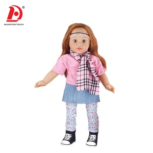 HUADA – poupée en vinyle à cheveux longs de <span class=keywords><strong>18</strong></span> pouces <span class=keywords><strong>pour</strong></span> <span class=keywords><strong>bébé</strong></span>, avec 12 sons - Product Image 2
