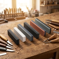Pierre à aiguiser de 8 pouces 200x50x25mm GC WA C, Pierre de banc abrasive combinée double grain 120/240, Pierre à huile