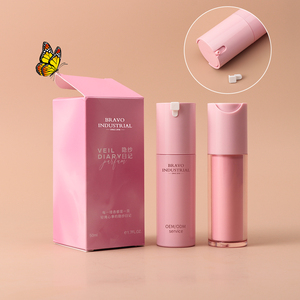 Flacon pompe sans air Bravo Packaging, écologique, sans tube, vente en gros, couleur et taille personnalisées, pour lotion, crème, fond de teint cosmétique - Product Image 1