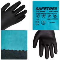 Gants de sécurité en caoutchouc PVC NBR certifiés CE, 30 cm, imperméables aux produits chimiques et à l'huile, pour la protection des mains au travail
