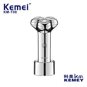 เครื่องโกนหนวดไฟฟ้า Kemei รุ่น KM T08 ใบมีดสามใบ ตัวเครื่องโลหะ กันน้ำ IPX7 ชาร์จผ่าน USB สำหรับผู้ชาย - Product Image 3