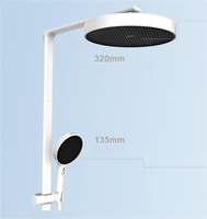 Vente en gros CBM Ensemble de douche contemporain en laiton Surface chromée avec couleurs personnalisées Robinets électriques Pommeau de douche de salle de bain personnalisé