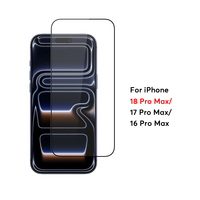 Protection d'écran en verre trempé anti-traces de doigts pour iPhone 16 17 18 Pro Max