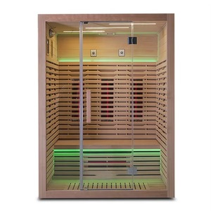 Sauna de Infrarrojos de Lujo para 2 Personas, Personalizable, de Madera de Abeto, para Interiores, Venta al por Mayor - Product Image 3