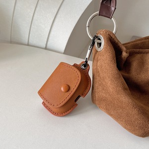 Estuche Portátil para Llavero para <span class=keywords><strong>AirPods</strong></span> 3 4, Bolsa Pequeña de Cuero para <span class=keywords><strong>AirPods</strong></span> Pro 2 3, Funda de Cuero, Diseñador de Moda - Product Image 2