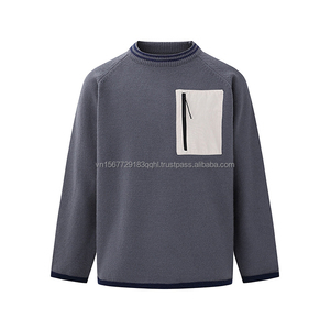 Suéter de Punto Acanalado Retro de Verano, Estilo Japonés, con Cierre, para Parejas, Personalizable - Product Image 2