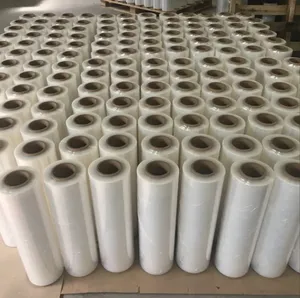 Película Estirable de Polietileno Lineal de Baja Densidad (LLDPE) a Precio de Fábrica, Rollo de Película Transparente para Envolver, Película Estirable Industrial para Embalaje de China - Product Image 1