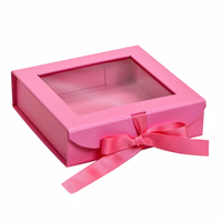 Fenêtre pliable personnalisée boîte à biscuits alimentaire petit bonbon beignet pignon boulangerie gâteau chocolat boîtes d'emballage en papier