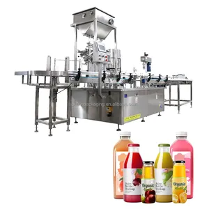60ml Shot Bottle Energy Drink Filling Machine 2oz 500ml Juice Flavor Beverage Filling Capping and Shrink Sleeve Labeling Machine